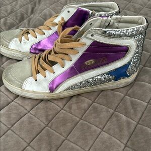 Golden Goose Glitter High-Top Sneakers